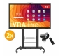 Zestaw: 2 x monitor 75 LYRA PRO + 2 x kamera ModCam+ + 2 x podstawa mobilna